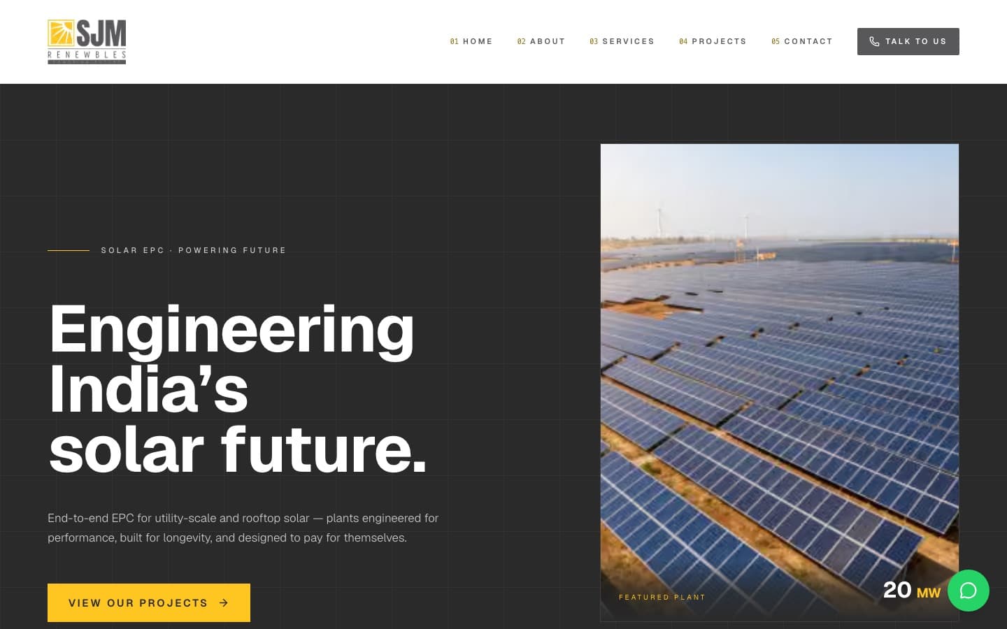 SJM Renewbles — main view